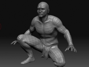 Base high-poly mesh